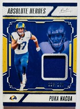 2024 Absolute Football Puka Nacua Heroes Patch /250 Rams