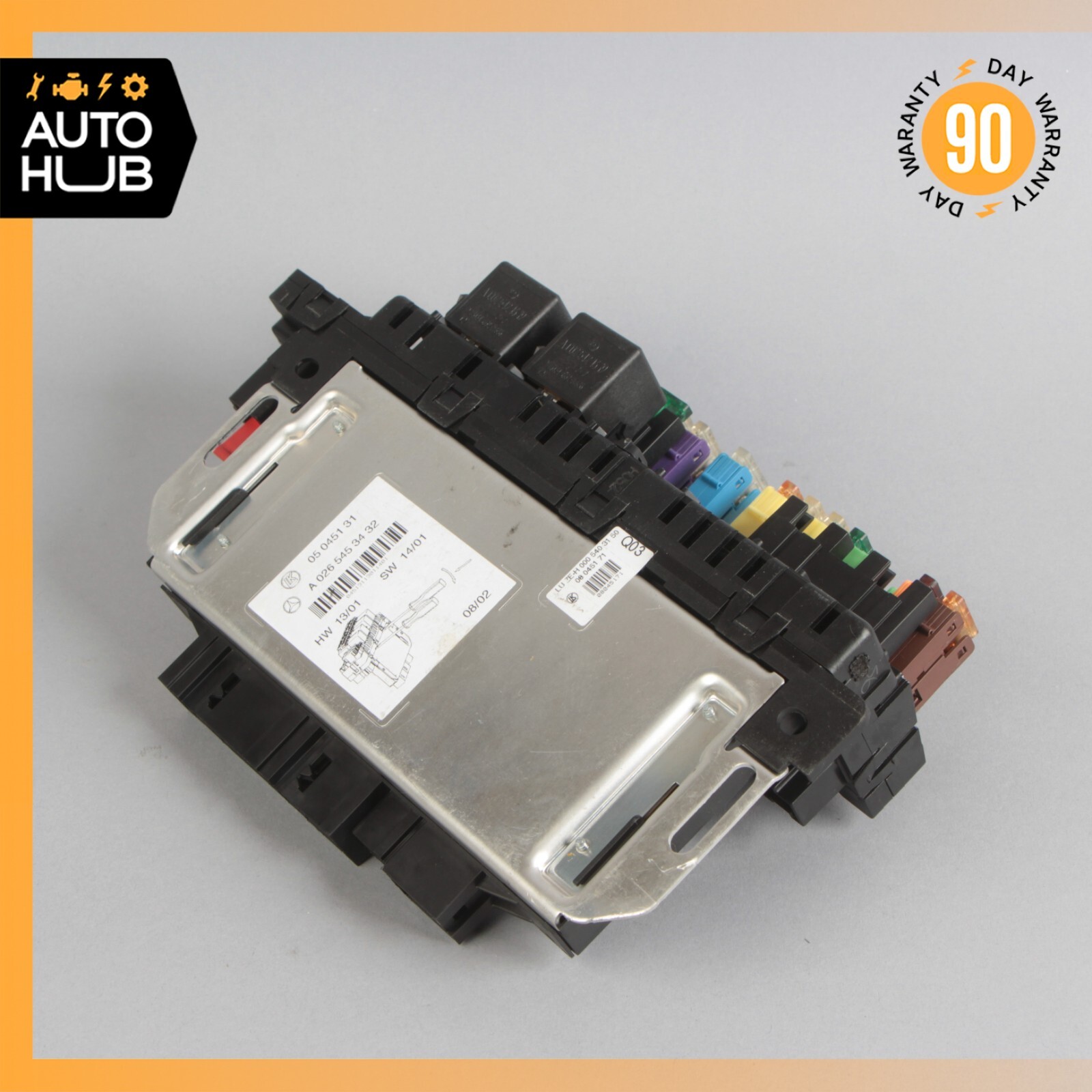 03-12 Mercedes R230 SL500 SL55 AMG SL550 Rear SAM Fuse Box Relay Module OEM 72k