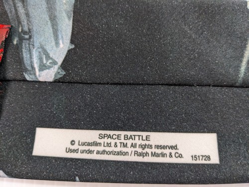 Star Wars Tie N1 Naboo Starfighter Licensed Lucasfilm Black Necktie 57 x 4 - Picture 4 of 5