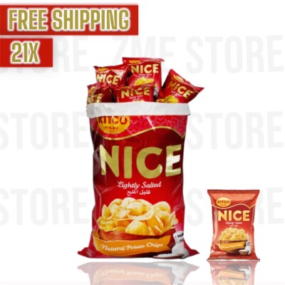 Kitco Nice Potato Chips Lightly Salted Flavor 14 Gram X 21 pack