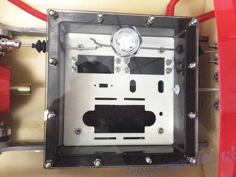 Gasoline Race ARTR RC Boat G26IP1 26CC Fiber Glass 50KM/H W/ Radio System Red - Image 2 of 4