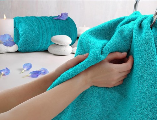 2x Large Bath Sheets 100% Egyptian Cotton Soft Big Size Jumbo Bath Towels 500GSM - Picture 30 of 38