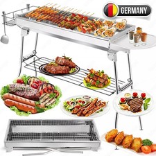 BBQ Grill Holzkohlegrill Klappgrill Edelstahl Campinggrill klappbar Party …