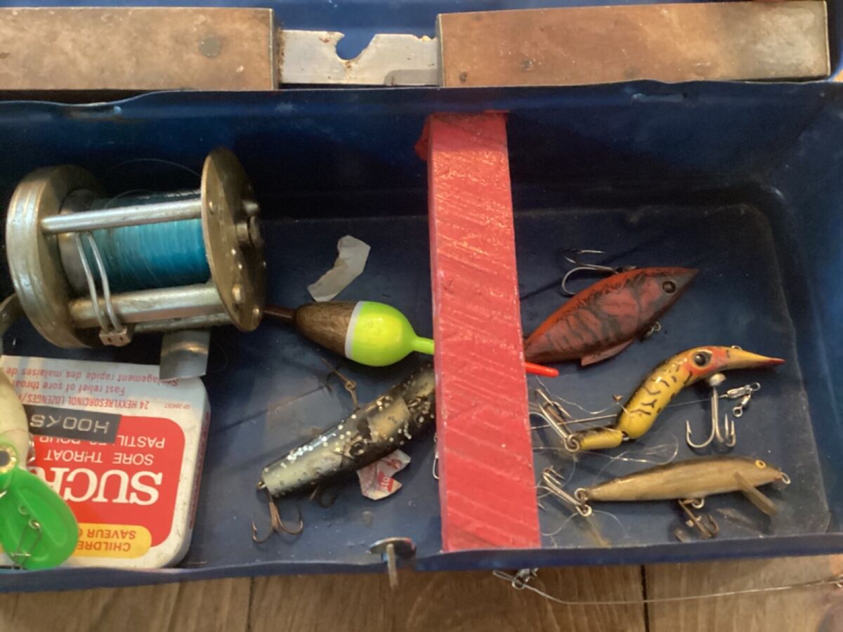 Fishing Tackle Box With Lures Etc