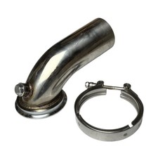 90 Degree Stainless Steel Downpipe Elbow Adapter And Clamp For Turbo Hy35 He351 90 Degree Stainless Steel Downpipe Elbow Adapter And Clamp For Turbo Hy35 He351