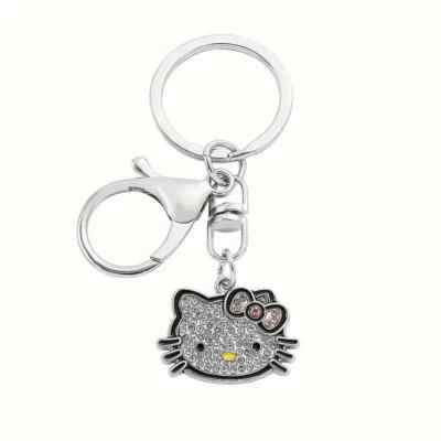 HELLO KITTY silver version キーホルダー⭐︎ Hello Kitty **SPARKLY SILVER HELLO KITTY** Loop Key Chain NWT | eBay