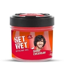 Set Wet Styling Hair Gel for Men - Shine Everyday, 250ml Light Hold, High Shine