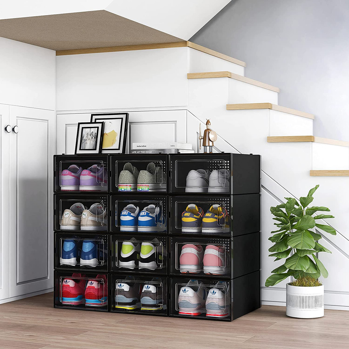 cajas plasticas organizadoras de zapatos