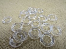 Round Austrian Blind Rings Clear Plastic 10mm (5mm inner) Choose Pack Size CR8