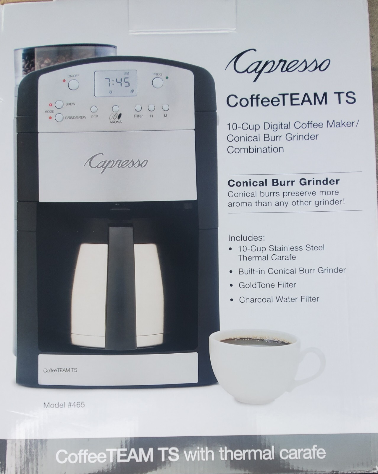 Capresso CoffeeTEAM TS 10 Cup Coffee 