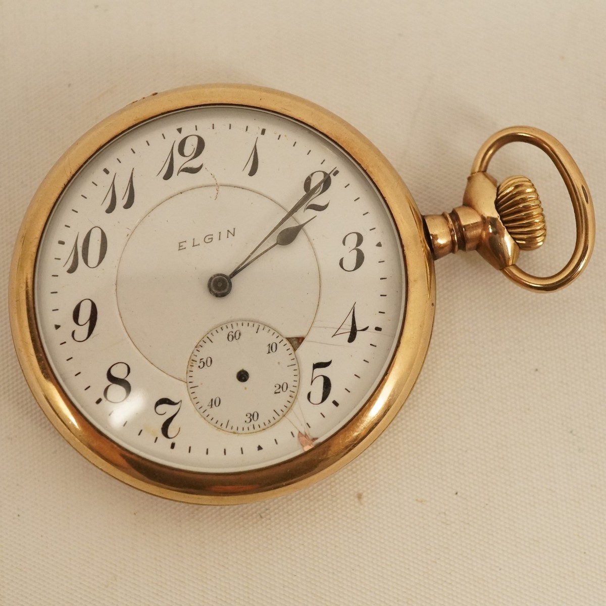 Elgin Grade 337 G.M. Wheeler 17Jewel Pocket Watch Works - Free