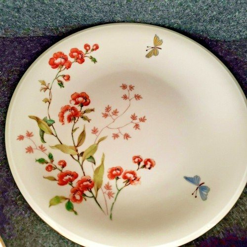 VINTAGE MITTERTEICH BAVARIA TAUSENDSCHON FLOWERS & BUTTERFLIES TEACUP TRIO RARE - Picture 8 of 12