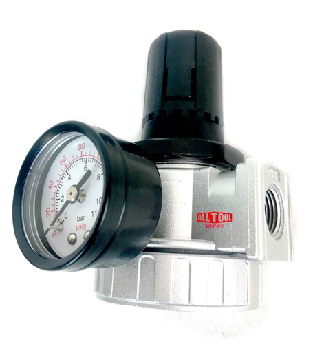 3/8" Air Compressor Regulator Industrial Grade W/ Pressure Gauge + Mount Bracket - Picture 2 of 4