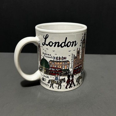 Sampson Souvenirs London Coffee Mug Sights of Britain Big Ben Tower Bridge