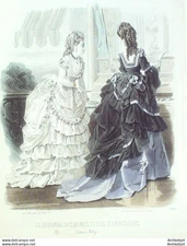 J.Dames & Demoiselles 1862 Fashion Engraving # 969 (Old Fashion Plate)