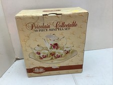 Porcelain Collectible 10 Piece Mini Tea Set