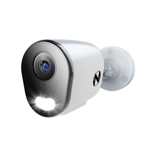 Add On Wired IP 4K HD Indoor/Outdoor Deterrence Bullet Camera with 2-Way Audi...