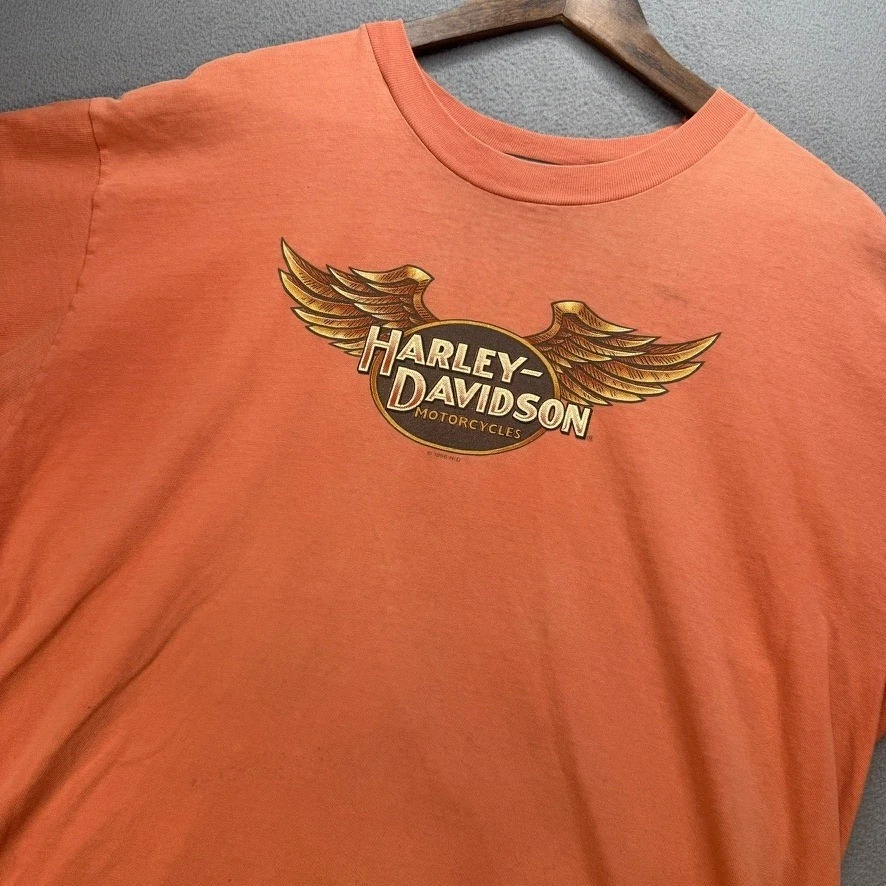 Harley-Davidson Orange Vintage T-Shirts for Men for sale | eBay