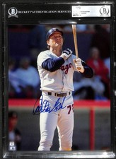 Carlton Fisk Signed 1987 Chicago White Sox HOF 8x10 Photo Beckett