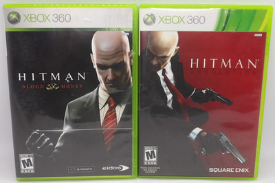 XBOX 360 Hitman Game Bundle of 2: Hitman Blood Money & Hitman Absolution