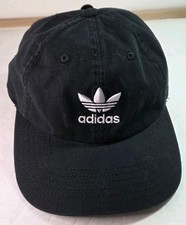 Adidas Originals Youth Relaxed Adjustable Hat Black White Trefoil NWT 976465