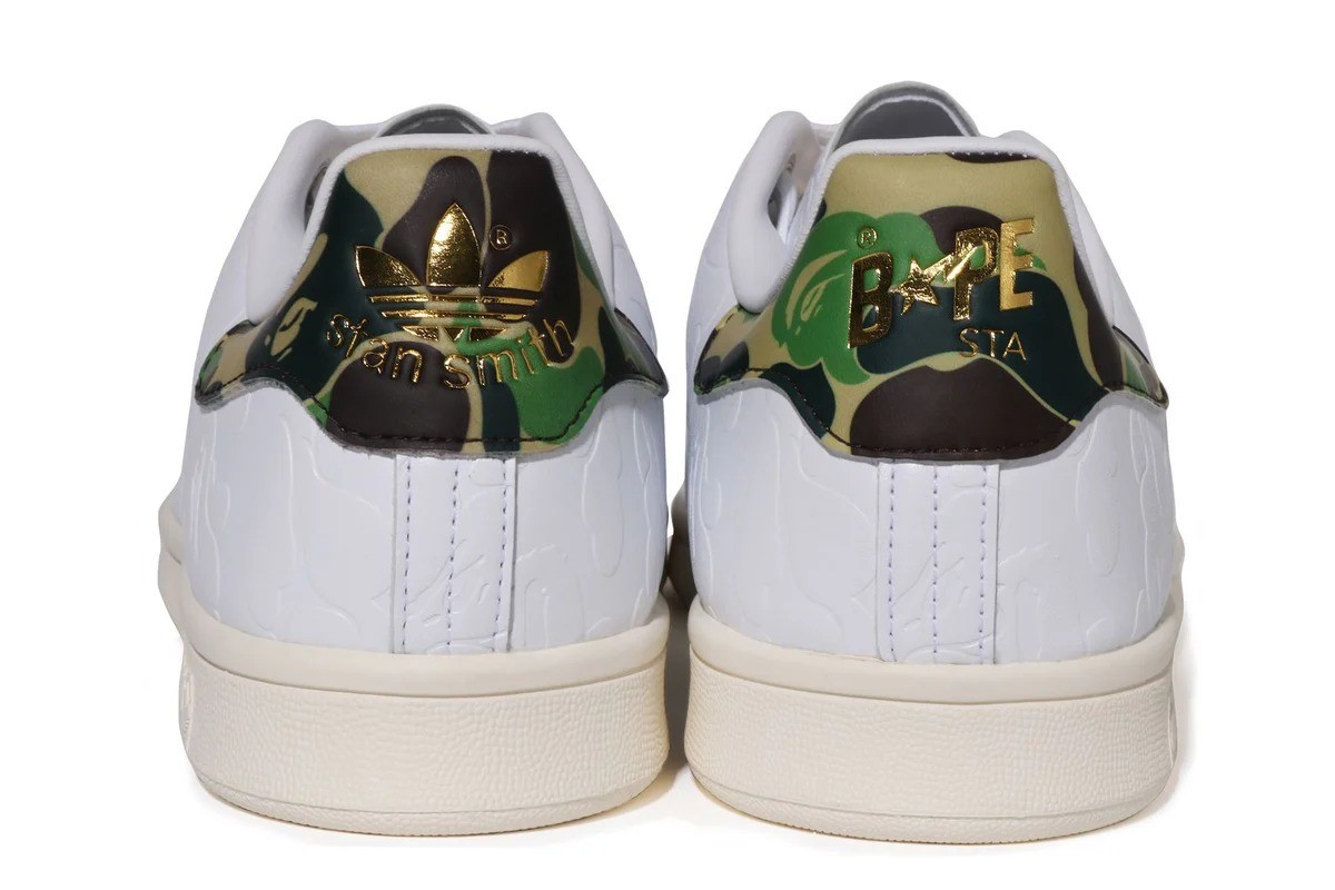 Adidas Mens STAN SMITH BAPE Trainers / White / BNIB / RRP £140 image 4