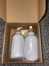 Amusitdan Shampoo and Conditioner Dispenser - Essentials Toiletry Set - NEW