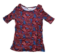 Ann Taylor Loft Paisley 3/4 Sleeve Blouse Top Shirt Women's Size XS 100% Rayon