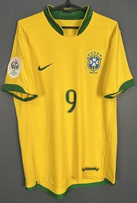 MEN BRAZIL BRASIL NATIONAL 2006/2008 RONALDO FOOTBALL SOCCER SHIRT