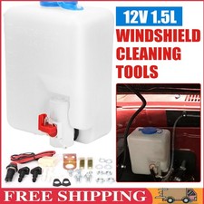 Universal 12v Windshield Washer Bottle Tank Pump Wiper System Reservoir Kit Universal 12v Windshield Washer Bottle Tank Pump Wiper System Reservoir Kit