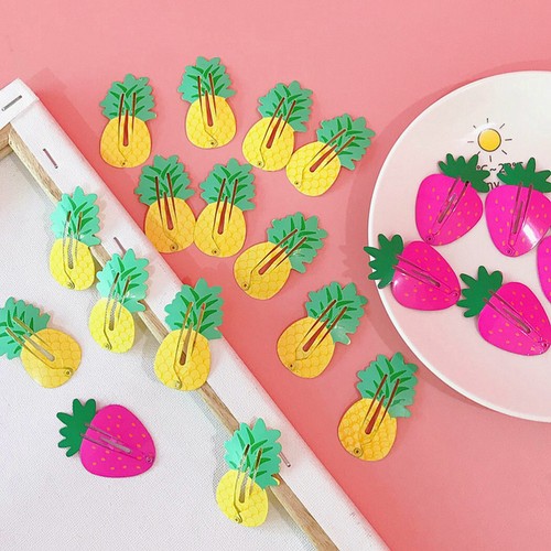 10 Pcs Baby Girls Hair Clips Small Pineapple Hairpins Lovely Hair Accessories - Picture 4 of 12