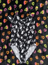 Ethika New With Tags Women's Pull-On "The Bodysuit" Black White Logo SZ Small