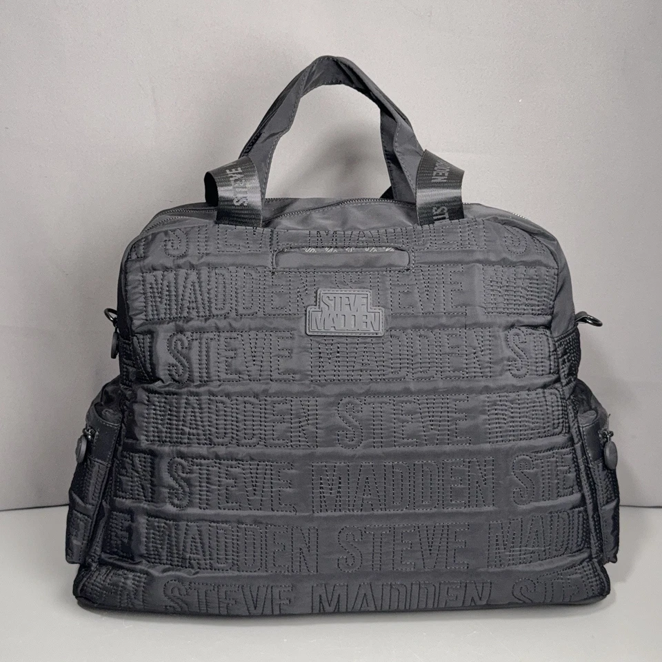 Steve Madden BNyla Logo Weekender Bolso Negro Convertible Correa para el Hombro SIN Bolsa Foto 2 de 4