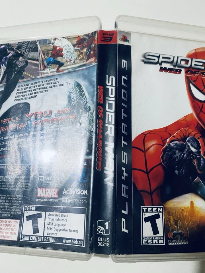 Spider-Man: Web of Shadows (Sony PlayStation 3, 2008) LEER SIN JUEGO Foto 2 de 3