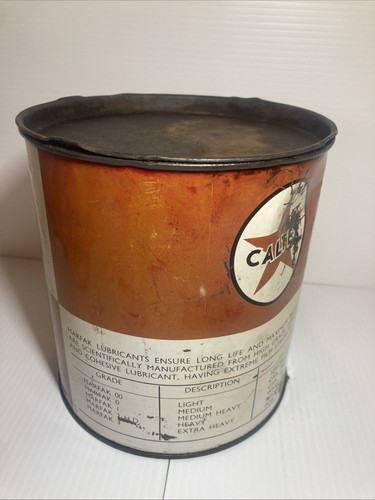 Caltex Marfak 5lb Vintage Grease Tin Collectable Oil & Petrol - Picture 4 of 9