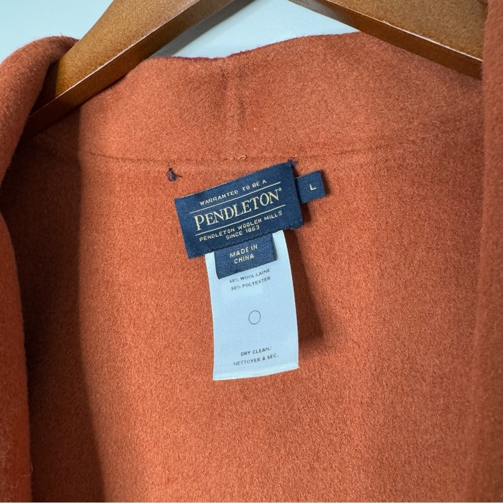 Pendleton Double Faced Wool Blend Minimalist Open… - image 4