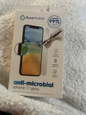 NEW PureMobile Anti-microbial invisible shield Glass iPhone 11 Scratch Resistant