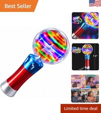 Magical Light-Up Spinning Ball Wand - Sensory Fun for Kids 3-12
