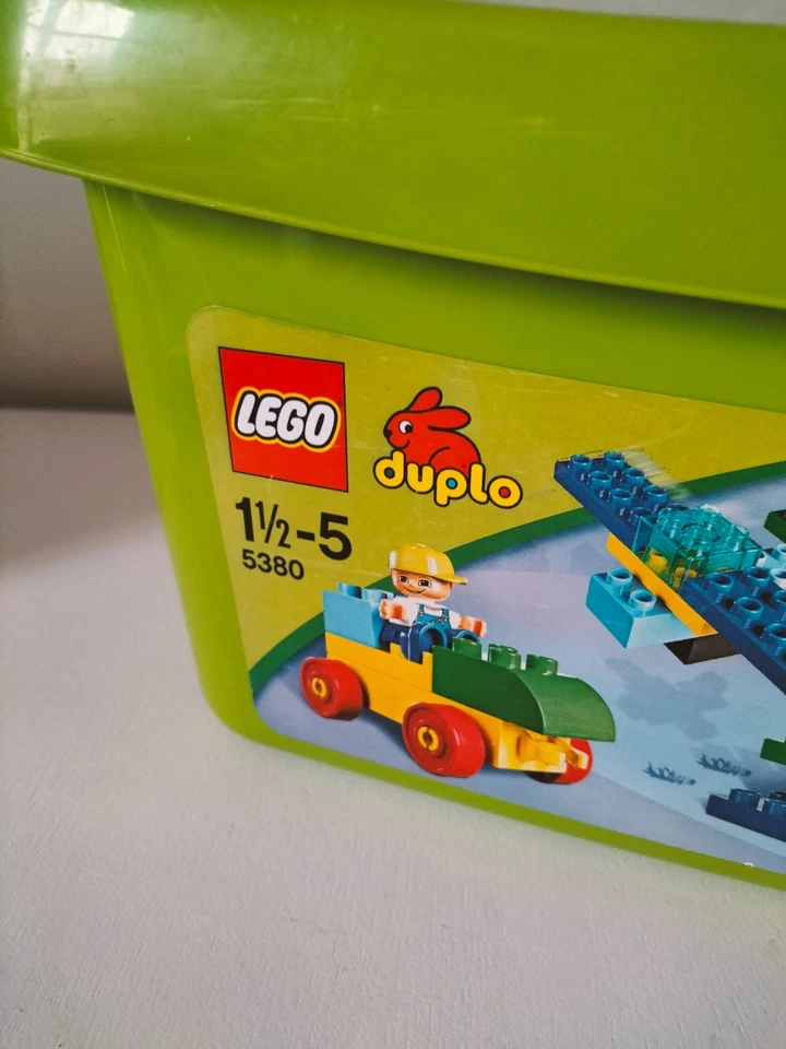 LEGO DUPLO 5380 Boîte verte complète – Jeu de construction 1½–5 ans Vintage - Photo 2/4