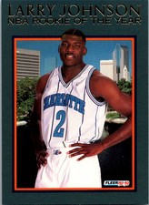 1992-93 Fleer Larry Johnson NBA Rookie of the Year BASKETBALL #15 Larry Johnson