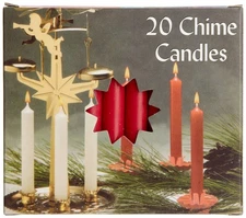 Biedermann & Sons Chime Candles, Red (C1123CRD)