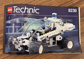 LEGO TECHNIC: Coastal Cop Buggy (8230) with figure and instructions