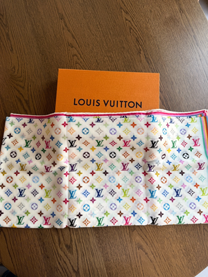 LOUIS VUITTON X TAKASHI MURAKAMI LV TM MONOGRAM MULTICOLOR WOOL