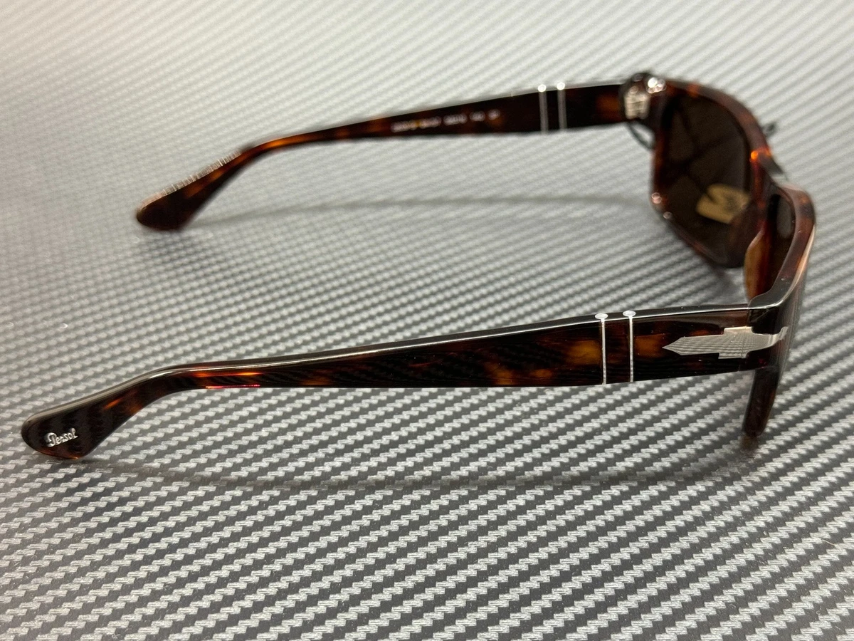 PERSOL PO2803S 24 57 Havana Rectangle Men's 58 mm Polarized Sunglasses