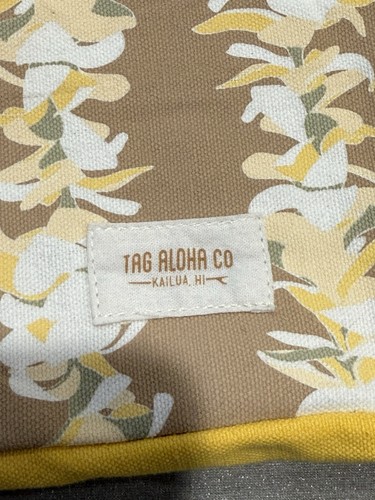 Neu mit Etikett Whole Foods Hawaii exklusive gelbe Plumeria Lei Mini Öko Beuteltasche Tasche - Bild 7 von 9