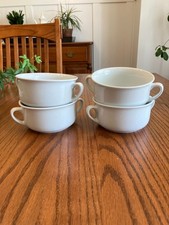 Williams-Sonoma Essential White Double Handle Soup Bowls | Sets of 2 or 4