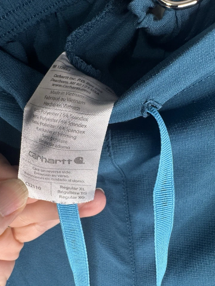 Pantalones Médicos Carhartt Force Para Mujer Verde Azulado Oscuro, XL, Elásticos Foto 2 de 3