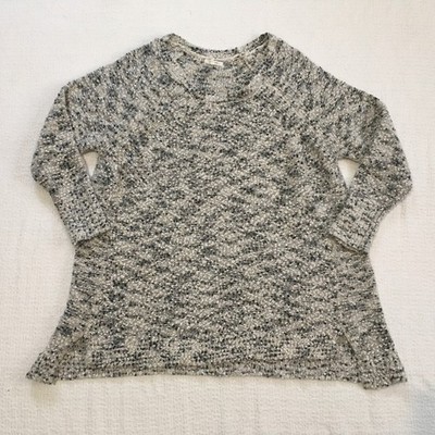 Maurices Speckled A Frame Knit Sweater Tunic W Size 3 Black White Gray Sparkle