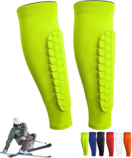 Soccer Shin Guards Shin Pads for Kids Youth Adult, Ski Shin Guards Calf Compress