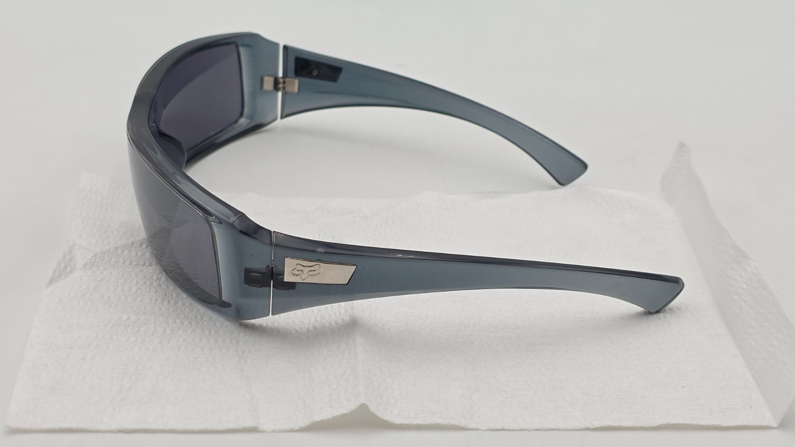 FOX Sunglasses Translucent Blue Frames Black Lens - image 5